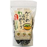 がごめ昆布とわかめ丸ごとスープ 80g (ガゴメコンブとワカメのスープ)ミネラルたっぷりがごめこんぶとメカブと若布のとろみのある和風即席スープの素