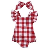 子供服 ロンパース カバーオール 女の子 夏 格子カバーオール 蝶結び付き 可愛い フライスリーブ ベビー おしゃれ