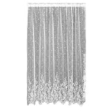 遺産レース小花60-inch Wide by 84-inchドロップパネル、ホワイトby Heritageレース