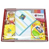 出産祝い　Sassyサッシー おくるみセット /ブルー