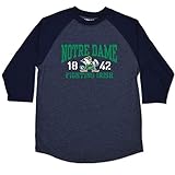 Notre Dame Fighting Irish Youth NCAAホーム実行ラグランTシャツ – ネイビー、 ブルー