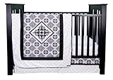 Trend Lab Versailles Black And White 3 Piece Crib Bedding Set by Trend Lab