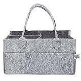 Parker Baby Diaper Caddy - Nursery Storage Bin and Car Organizer for Diapers and Baby Wipes [並行輸入品]