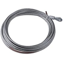 Amazon | ワイヤーロープ 単品 6mm×15m 6000lbs用 電動ウインチ