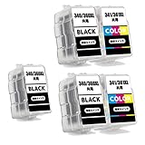 キャノン BC-340 BC-341 ブラック３個＋カラー２個セット プリンターインク 詰め替えインク BC-340XL BC-341XL BC340 BC341 BC-340BK BC-341CL CANON用　互換 対応プリンター PIXUS MG2130 MG3130 MG3230 MG3530BK MG3530WH MG3630BK MG3630WH MG4130 MG4230 MX513