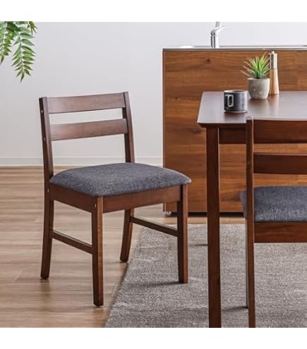 Amazon｜ニトリ 木製 チェア リューク ダークブラウン NITORI