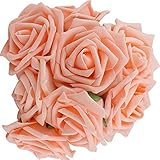 Generic Classic White Purple Pink Lvory Beige Rose Flowers for Bouquet Champagne 10pcs [並行輸入品]