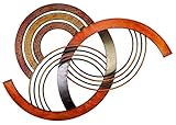 Deco 79 Metal Wall Decor, 38 by 2 Inch [並行輸入品]