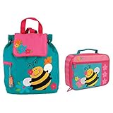 Stephen Joseph Quilted Bee Backpack and Lunch Box for Girls [並行輸入品]