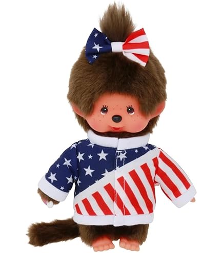 Sekiguchi Monchhichi Boy Street Fashion Plush Doll - Blue