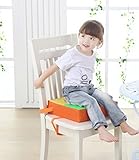 TEAM VALUE お食事クッション 赤ちゃん 子ども 防水 ベビー チェアクッション 出産祝いに (リラックスオレンジ)