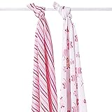 [正規輸入品](エイデンアンドアネイ)aden+anais モスリンスワドル おくるみ 2枚組/1.プリンセス