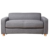 アビライト 大川家具 収納庫付き 2人掛け ファブリックソファ グレー SKT-0033