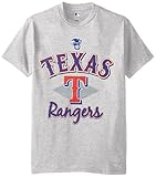 MLB Texas Rangersメンズ58t Tee、スチールヘザー、XXLサイズ