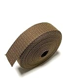 ECOKIJI(エコキジ)薄手 カバンテープ 厚み約1.4mm 綿ぽいポリエステル(幅25mm(長さ5m)アースブラウン(KTS25ABR5)