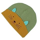 可愛い 毛糸 帽子 赤ちゃん ベビーコットンキャップ キッズ 子供 新生児 ねこ 耳付き ワッチキャップ