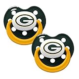 Baby Fanatic Pacifiers, Green Bay Packers, 2 Count by Baby Fanatic [並行輸入品]