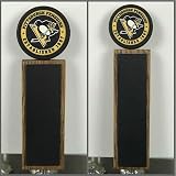 Penguins Hockey Puck黒板タップハンドル 9"