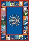 Joy Carpets Kid Essentials Early Childhood Symbols of America Rug Multicolored 7'8 x 10'9 [並行輸入品]
