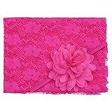 (フィーショー)FEESHOW ベビーラップブランケット モダンバーラップ おくるみ ガーゼ 柔らかい レース ヘッドドレス付き 写真撮影 写真小道具 寝相アート 出産祝い 百日祝い ベビーギフト (