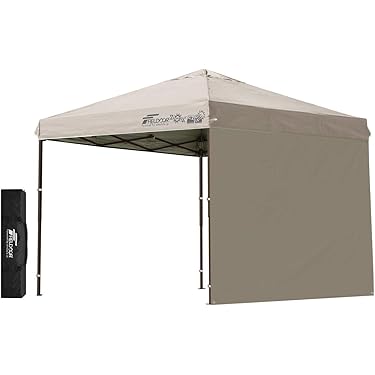 専用　日よけ付きタープテント強力UVカット軽量アルミフレーム横2.2 高さ2.4 FIELDOOR タープテント 3mx2m サイドフレーム強化版 ワンタッチ