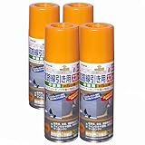 アサヒペン 道路線引き用スプレー中線用 ４００ＭＬ 黄色 ４缶セット