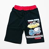 タカラトミー トミカ 働く車 半ズボン　ブラック色　80ｃｍ/90ｃｍ/95ｃｍ（T22210) (80ｃｍ)