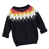 (プタス)Putars ベビー服 子供服 セーター 男の子 女の子 長袖 ニット 幾何学模様 冬服 可愛い 二色 秋 冬 運動服 旅行 記念日 プレゼント 12ヶ月-6歳