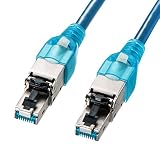 サンワサプライ CAT6H4LANケーブル 1m ブルー KB-T6H4-01BL