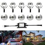 ガーデンライト FVTLED 階段ライト LEDスポットライト 高品質 Ø22mm DC12v 0.6W IP67 埋込み式 超高輝度 省エネ 防水 防锖 アルミニウム ガーデン 庭 屋外用 ロマンチ