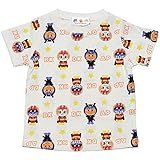 【本体綿100％】【UV加工】2017年 夏物 アンパンマン 天竺 ぬいぐるみ総柄プリント 半袖Ｔシャツ Anpanman アイボリー◇80cm
