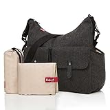 Babymel Frankie Tweed Grey Baby Changing Bag by Babymel