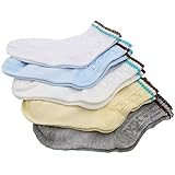 Onuneed 赤ちゃん ベビー　キッズ　　ソックス 靴下 柔らかい ５足お祝い 出産 祝い ムール用　外用 夏、春（0－5歳） (チェーン, M-(1-3歳))