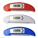 BBQデジタル折りたたみプローブ温度計食品温度センサー家庭用温度計キッチンツール　ブルー