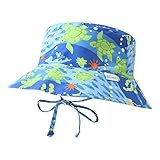 アイプレイ ベビーキッズ UVカット帽子 (サイズ：9-18m、カラー：Royal Blue Turtle Journey） iplay [並行輸入品]