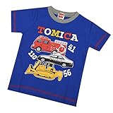 半袖Tシャツ トミカ TOMICA パトカー 消防車 ブルトーザー ミキサー車 子供用 キッズ ベビー fo-ht05 90 F柄