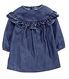 (ネクスト) NEXT 子供服 女の子 デニム風 テンセルフリルワンピース 90 Blue Tencel® Ruffle Dress 1.5-2yrs (1歳半～2歳（1.5-2yrs）) [並行輸入