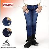 (エマーブル) AIMABLEストレッチデニムスキニーパンツ/冬 ベビー キッズ 女の子 90 ブルー
