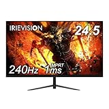 FFF モニター 24インチ ゲーミングモニター 240Hz 1ms フルHD VAパネル スリムベゼル チルト HDR対応 FreeSync ブルーライト軽減 日本メーカー製 フリッカーフリー FFF-LD25G6 IRIEVISION 24.5インチ