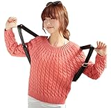 マタニティ 超ゆったり ニット セーター お腹に優しい ラウンドネック 丸首 (ポピーレッド)