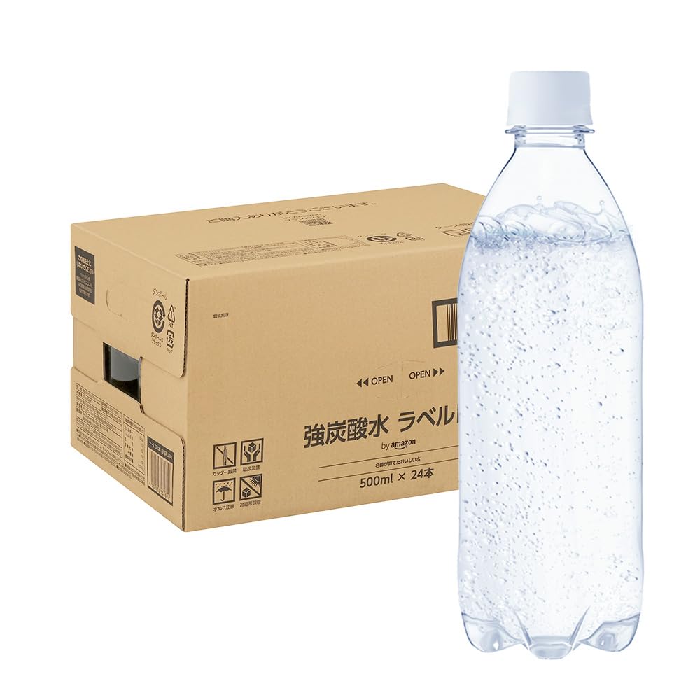 【ブラックフライデー】【1,180円（定期便1,121円）】 by Amazon 炭酸水 ラベルレス 500ml×24本