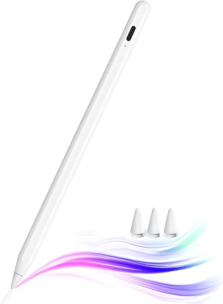 JAMJAKE iPad用ペンシル アップルペンシル代用ペン 2018年~2026年 iPad対応 タッチペン 超高感度 極細 スタイラスペン Type-C急速充電 傾き感知/磁気吸着/誤作動防止機能対応 軽量 耐摩 学生 子供 筆記 絵を描く デザイン用 ドローイング用 - 1