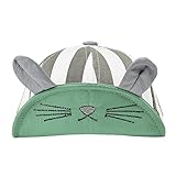 【ノーブランド品】ベビーキッズ耳付きキャップ グレー