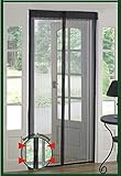 メッシュ昆虫画面ハンドフリー格納式ブラックカラー39 " x86 "