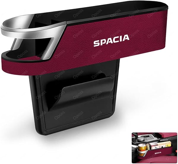 Spacia Car Side Storage Box Seat Pocket, Spacia MK53S, MK54S, MK42, MK32, MK03 Series, MK33V, MK94S, For Cars, Seat Gap Filling, Seat Gap Pocket, Car Drink Holder, Includes Small Compartment, Drop - 1
