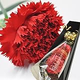 ほんまもん屋 母の日 ギフト カーネーション ３輪 花束 プレゼント 用 ギフト ボックスでお届け