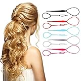 LKCCTK 多機能ヘアスティック 髪を編む道具 お団子 スティック ヘアデザイン アレンジスティック 多機能 大・小 各1点入り 初心者 サロン 美容院 家庭用 簡単スタイリングツール 5色計5セット