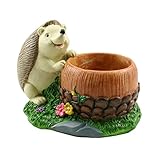 VORCOOL 鉢 ミニ 多肉 サボテン 観葉植物 プランター 装飾 置物 植物ポット 植木鉢 かわいい動物デザイン ハリネズミ 樹脂 プレゼント DIY ホームオフィスデコレーション 室内インテリア