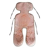 ClothingLoves 接触冷感 快適快眠 抗菌ダニ防止 通気吸汗 肌に優しい ひんやりシート　ひんやりベビーカーシート 亜麻 天然繊維 ベービーカー チャイルドシート 75x35cm