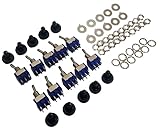 防水 キャップ付 トグル スイッチ 10個 セット 漏電防止 Mサイズ AC 6A 125V 6P 【選べる仕様】 2接点 3接点 (ON-OFF-ONtype)